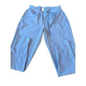Mandala Apparel Scrub Jogger Pants Women's Medium Blue Cargo Stretch Medical